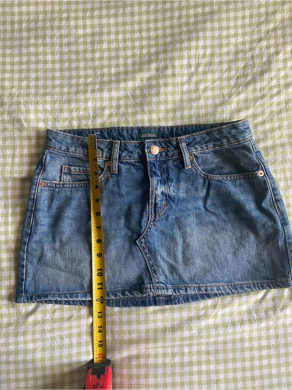 wild fable Blue Denim Mini Skirt 6 - Picture 3 of 6